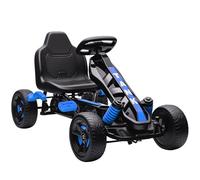 AIYAPLAY Go Kart a pedali, veicolo da corsa con frizione automatica, freno, ruote in EVA antiscivolo, telaio in metallo, Go Kart per bambini dai 3 ai 6 anni, blu