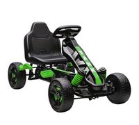 AIYAPLAY Go Kart a pedali, veicolo da corsa con frizione automatica, freno, ruote in EVA antiscivolo, telaio in metallo, Go Kart per bambini dai 3 ai 6 anni, verde