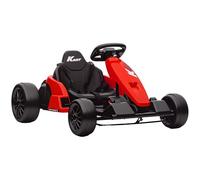 AIYAPLAY Gokart elettrico per bambini, 24 V, 6 - 18 km/h, Drift Kart con 2 motori, modalità drift, sedile regolabile, Go Kart con musica MP3, porta USB, clacson, soft start, veicolo per bambini da 6 a
