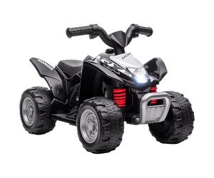 AIYAPLAY HONDA Quad Elettrico per Bambini 18-36 Mesi, Mini Quad per Bambini con Luci LED, Clacson e Pedali, Velocità max 2.8 km/h, 65.5x38.5x43.5 cm, Nero