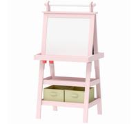 AIYAPLAY Lavagna con Cavalletto per Bambini in Legno con Rotolo di Carta Verde