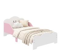 AIYAPLAY Letto Montessori per Bambini 3-6 Anni con Bordi Rialzati, Rosa