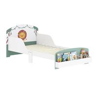 AIYAPLAY Letto per Bambini con Spazio Contenitore e Sponde Laterali Verde