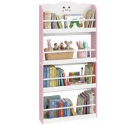 AIYAPLAY Libreria Montessoriana per Bambini 3-6 Anni con 4 Ripiani, Rosa