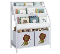 AIYAPLAY Libreria Montessoriana per Bambini 3-8 Anni 60x30x76 cm Bianco