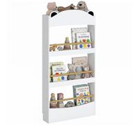 AIYAPLAY Libreria Montessoriana per Bambini 3-8 Anni a Forma di Orso, Bianco