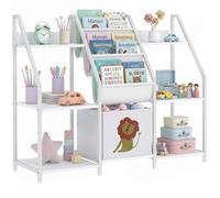 AIYAPLAY Libreria Montessoriana per Bambini 3-8 Anni con 3 Ripiani e Cassetto