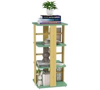 AIYAPLAY Libreria per bambini con rotelle, contenitore per libri per bambini a 3 livelli, contenitore per giocattoli, scaffale per cameretta per bambini, cameretta per bambini, verde