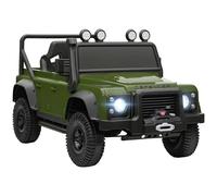 AIYAPLAY Macchina Elettrica Bambini Land Rover 110SVX 12V, 2 Motori, Verde