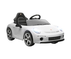 AIYAPLAY Macchina Elettrica per Bambini 3-5 Anni Licenza RUF GT Bianco