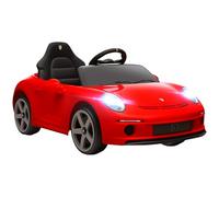 AIYAPLAY Macchina Elettrica per Bambini 3-5 Anni Licenza RUF GT Rosso