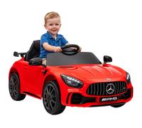 AIYAPLAY Macchina Elettrica per Bambini 3-6 Anni Mercedes con Telecomando, Rosso