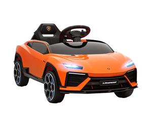 AIYAPLAY Macchina Elettrica per Bambini 3-8 Anni Lamborghini 12V Arancione