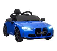AIYAPLAY Macchina Elettrica per Bambini a Licenza BMW M4 in PP e Metallo, Blu