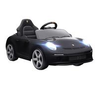 AIYAPLAY Macchina Elettrica per Bambini con Licenza Ufficiale RUF GT, Auto Elettrica per Bambini 3-5 Anni con Telecomando, Avvio Lento, Cintura di Sicurezza, Luci, Musica e USB, Nero