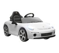 AIYAPLAY Macchina Elettrica per Bambini con Licenza Ufficiale RUF GT, Auto Elettrica per Bambini 3-5 Anni con Telecomando, Avvio Lento, Cintura di Sicurezza, Luci, Musica e USB, Bianco
