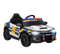 AIYAPLAY Macchina Elettrica per Bambini della Polizia con Telecomando e Musica