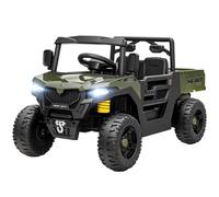 AIYAPLAY Macchina per Bambini Elettrica 12V con Telecomando e Bagagliaio Verde