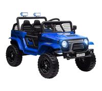 AIYAPLAY Macchina per Bambini Fuoristrada 12V con Doppio Motore, Auto Elettrica per Bambini 3-6 Anni con Telecomando, Luci e Musica, Blu
