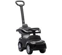 AIYAPLAY Macchina Primi Passi Cavalcabile per Bambini 18-36 Mesi, Nero | Passeggino per Bambini, Licenza Land Rover Discovery, Maniglione e Barriera a 360°, in PP e Acciaio