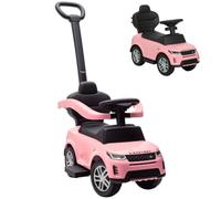 AIYAPLAY Macchina Primi Passi Cavalcabile per Bambini 18-36 Mesi, Rosa | Passeggino per Bambini, Licenza Land Rover Discovery, Maniglione e Barriera a 360°, in PP e Acciaio
