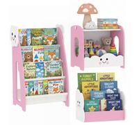 AIYAPLAY Mobile per Bambini con Spazi Portaoggetti, 85.5x32x72 cm Rosa e Bianco