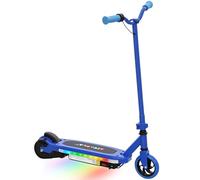AIYAPLAY Monopattino elettrico per bambini 6-14 anni, velocità massima 10 km/h, luci LED colorate e freno elettrico, autonomia 8 km, blu