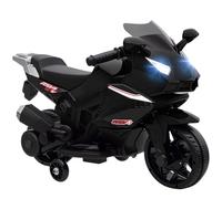 AIYAPLAY Moto elettrica per bambini con USB, 1,5-3 anni, colore: nero