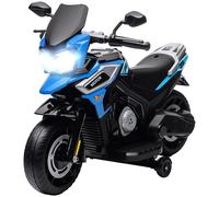 AIYAPLAY Moto per Bambini con Rotelle, Specchietti e Poggiapiedi Rosso