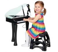 AIYAPLAY Pianoforte per Bambini a 32 Tasti con Microfono e Musiche Nero