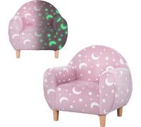 AIYAPLAY Poltroncina per bambini, sedia singola fosforescente con design a stella, sedia imbottita da vasca per bambini per camera da letto, stanza dei giochi, stanza dei bambini, rosa