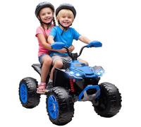 AIYAPLAY Quad elettrico 24V bambini con funzione avanti e indietro Blu