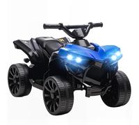 AIYAPLAY Quad Elettrico per Bambini ATV con Batteria Ricaricabile 6V, Moto per Bambini con Fari LED e Musica, per Interni ed Esterni, Età 3-8 Anni, Blu