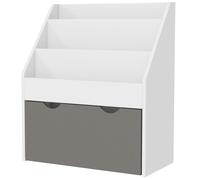 AIYAPLAY Scaffale Portagiochi a 3 Ripiani con Cassetto Inferiore in MDF