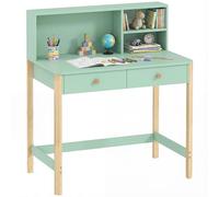 AIYAPLAY Scrivania per Bambini con 3 Scomparti e 2 Cassetti, Verde