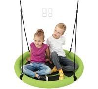 AIYAPLAY Sedia altalena nido albero per bambini 100cm verde | Corde sospensione regolabili in altezza, esterno, parco giochi, giardino