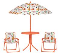 AIYAPLAY Set da Giardino per Bambini con 2 Sedie, Ombrellone e Tavolino