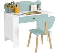 AIYAPLAY Set Scrivania per Bambini con Sedia, Età 3-8 Anni, Verde