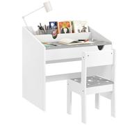 AIYAPLAY Set Sedia e Tavolino per Bambini 69x50x75 cm 30x32x58 cm Grigio