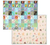 AIYAPLAY Tappetino Gioco Neonato con Numeri e Lettere in XPE Multicolore