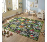 AIYAPLAY Tappeto da gioco per bambini antiscivolo City Traffic 200x150cm | Tappeto stradale interattivo bambini, lavabile, tappetino gioco, tappeto auto, camera bambini e sala giochi