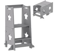 AIYAPLAY Torre Montessoriana per Bambini Convertibile con Barra in Legno