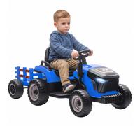 AIYAPLAY Trattore Elettrico Bambini con Rimorchio Staccabile Verde