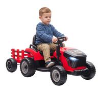 AIYAPLAY Trattore Elettrico Bambini con Rimorchio Staccabile Verde