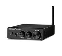 AIYIMA A07PRO TPA3255 - Amplificatore audio 2.0/2.1 canali, 300 W x 2 Classe D Hi-Fi Stereo Amplificatore QCC304X Bluetooth 5.2 con regolazione di altezza e bassi