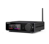 AIYIMA A80 TPA3255 Bluetooth DAC Amplificatore 300W,PFFB&digitale VU Meter | 2.1 Canali HiFi stereo Amp,ESS9038Q2M DAC,USB/OPT/COA/TRS Ingressi bilanciati,Sub Out,12V Trigger,tono e telecomando