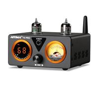 AIYIMA T9PRO 200W TPA3250 2.1 Tubo Bluetooth DAC Amplificatore stereo | 2.1 Amp ES9018K2M,QCC3040 aptX,VU Meter,Display digitale,Telecomando,Alti/bassi,uscita AUX,per casa altoparlanti