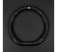 AIYING Pelle, Coprivolante per Auto, Logo Stampato in 3D, Copertura Speciale Impugnatura per Auto, Traspirante, Accessori Interni Antiscivolo, per Alfa Romeo Giulia Stelvio Giulietta 147 166,bla-CK-A