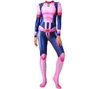 AIYINIY My Hero Academia Costume per cosplay, tuta intera con stampa 3D, tuta intera da donna con stampa 3D (Uraraka Ochako, L)