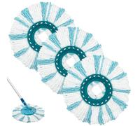 Aiyiried 3 pezzi testa di ricambio mop compatibile con Leifheit a 2 fibre per Clean Twist Disc Micro Duo, assorbimento dell'acqua Forte decontaminazione e per tutti i tipi di pavimento